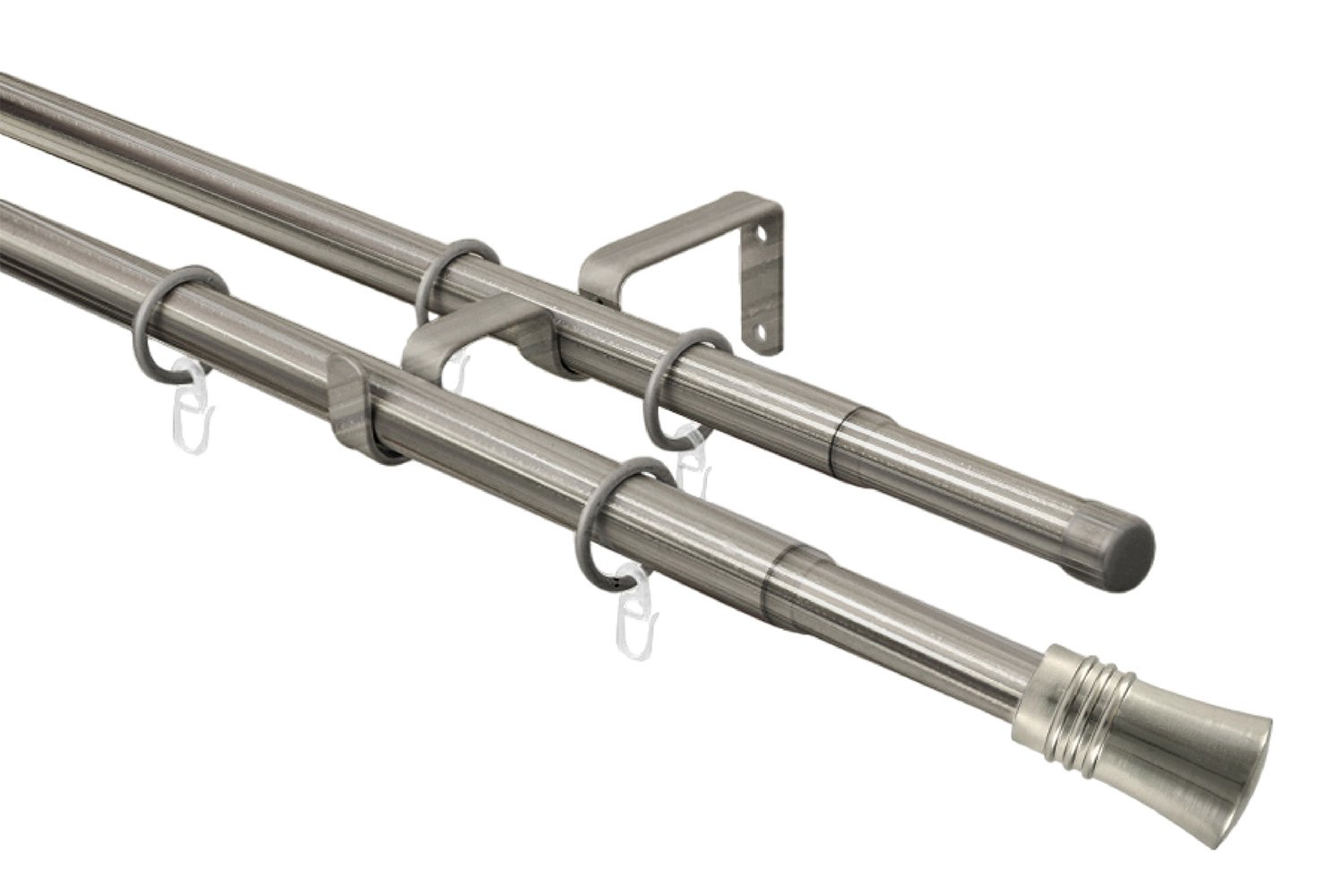 Карниз-телескоп двойной ARTTEX 246 587 раздвижной 160-300 см