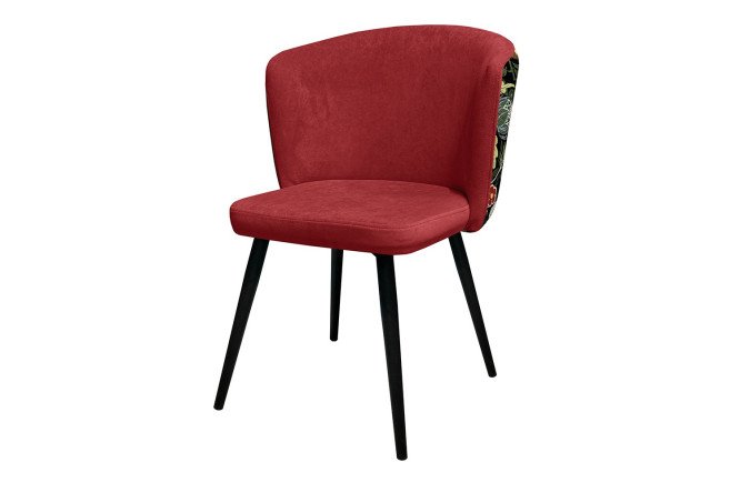 Изображение товара Стул Dallas 56.5х83х58 см с обивкой из велюра и металлическими ножками