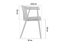 Стул Stool Group Campo с подлокотниками 54х74х51 см