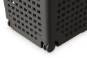 Контейнер хозяйственный Лофт на 2 колёсах 13x17x35.5 см
