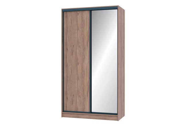 Изображение товара Шкаф-купе Home 123,2х229,5 см, дуб табачный Craft, с одним зеркалом