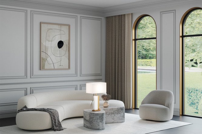 Светильник настольный MAYTONI Bianco Z031TL-01BS E27, 22x68x45 см