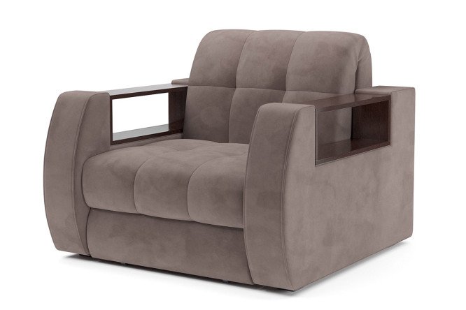 Изображение товара Кресло-кровать Комбс с механизмом аккордеон велюр размеры 106х88х110 см