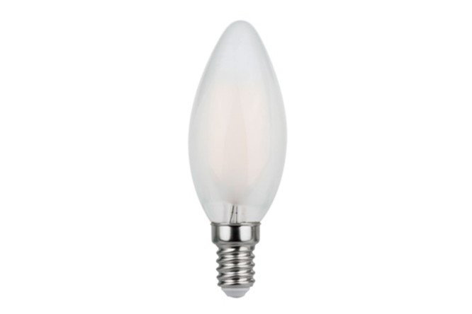 Изображение товара Лампа светодиодная IN HOME Deco E14, 5W, Свеча, 4000 К