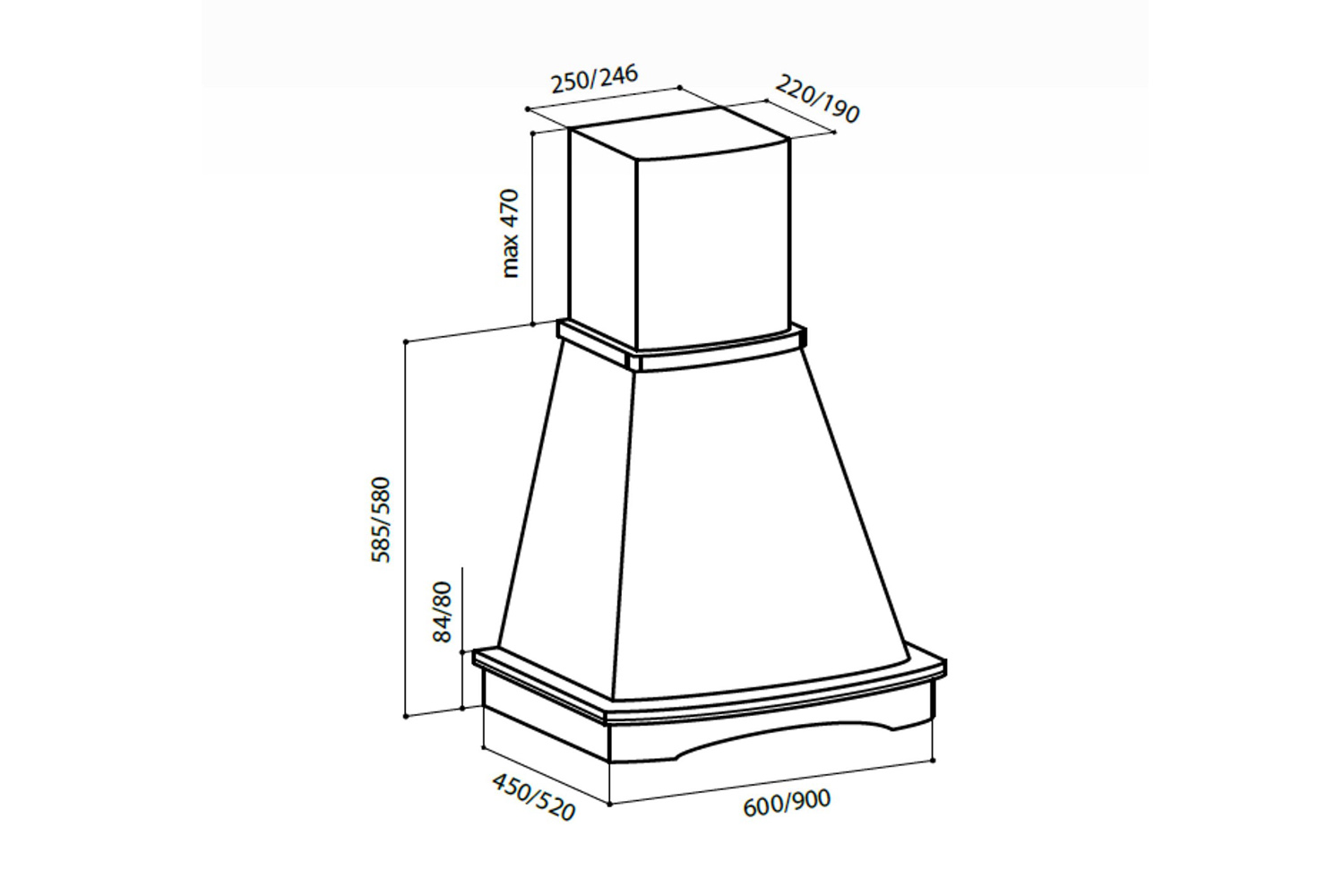 Вытяжка ASTORIA 600