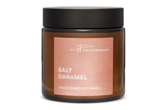 Свеча в банке Salt carame 6 см