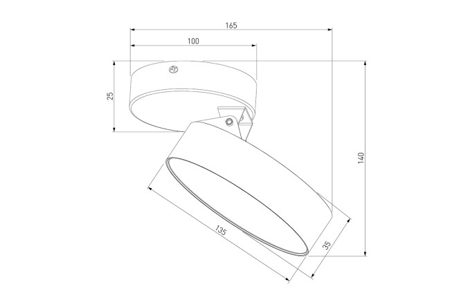 Светильник накладной ELEKTROSTANDARD Pila 13.5x9.3x13.5 см, LED