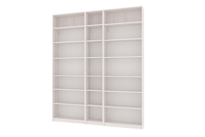 Изображение товара Высокий книжный шкаф Харрис открытый с регулируемыми полками и возможностью установки дверей