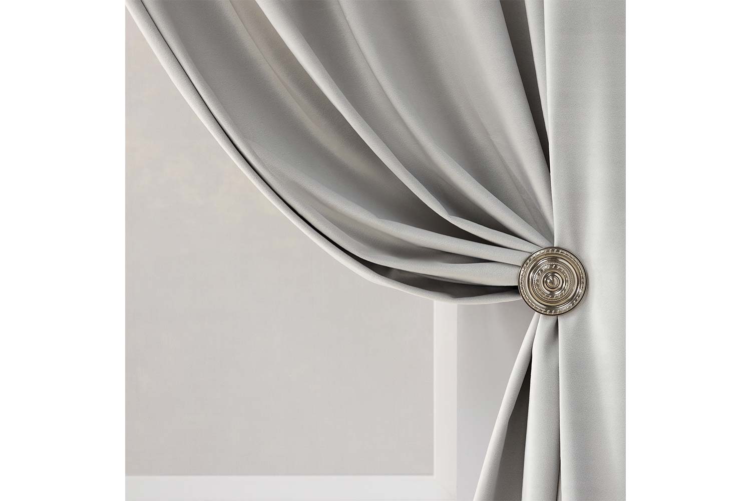 Штора ESTUDI BLANCO Colette 180х280 см, 1 шт., цвет белый
