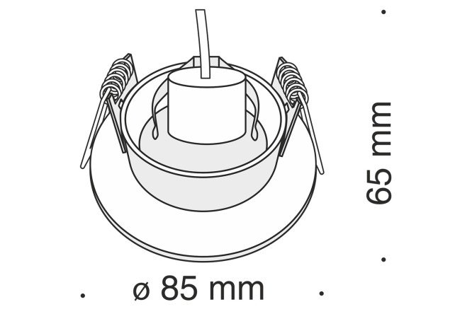 Светильник встраиваемый MAYTONI Downlight Slim 8.5x6.5x8.5 см, GU10