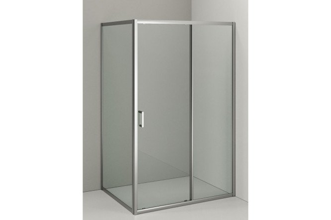 Изображение товара Душевой уголок напольный E23-12090TCR со стеклянными дверями