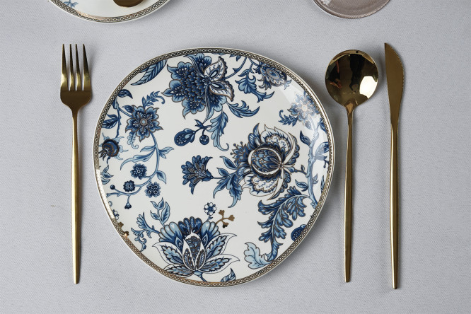 Набор тарелок Mandarin decor Antique Flora 2 шт., Фарфор