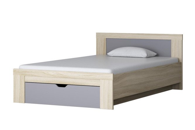 Изображение товара Кровать с ящиком Дельта next 120х200 см ясень шимо и графит