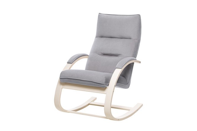 Изображение товара Кресло-качалка SCANDICA Leset Скаген из велюра, размеры 67,5х101х84 см