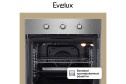 Электрический духовой шкаф EVELUX EO 624 X независимый 59.5х59.5х57.5 см