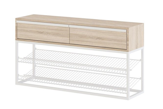 Изображение товара Тумба с полками под обувь и ящиками для хранения LTO 115х80х30 см