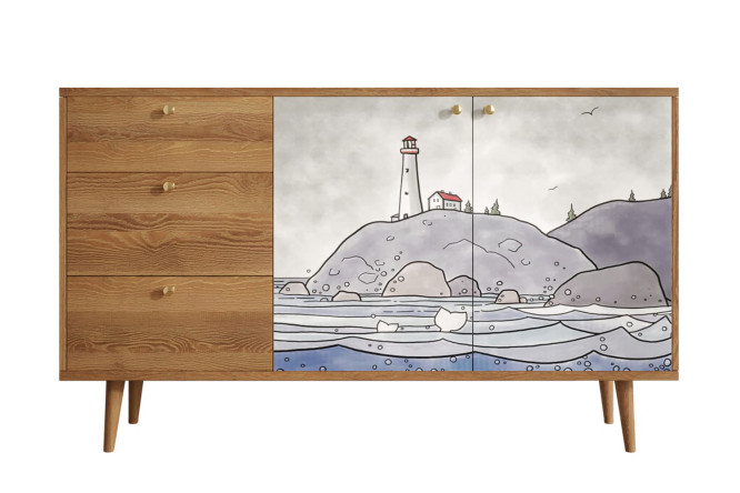 Изображение товара Комод Berber 2 дверками и ящиками