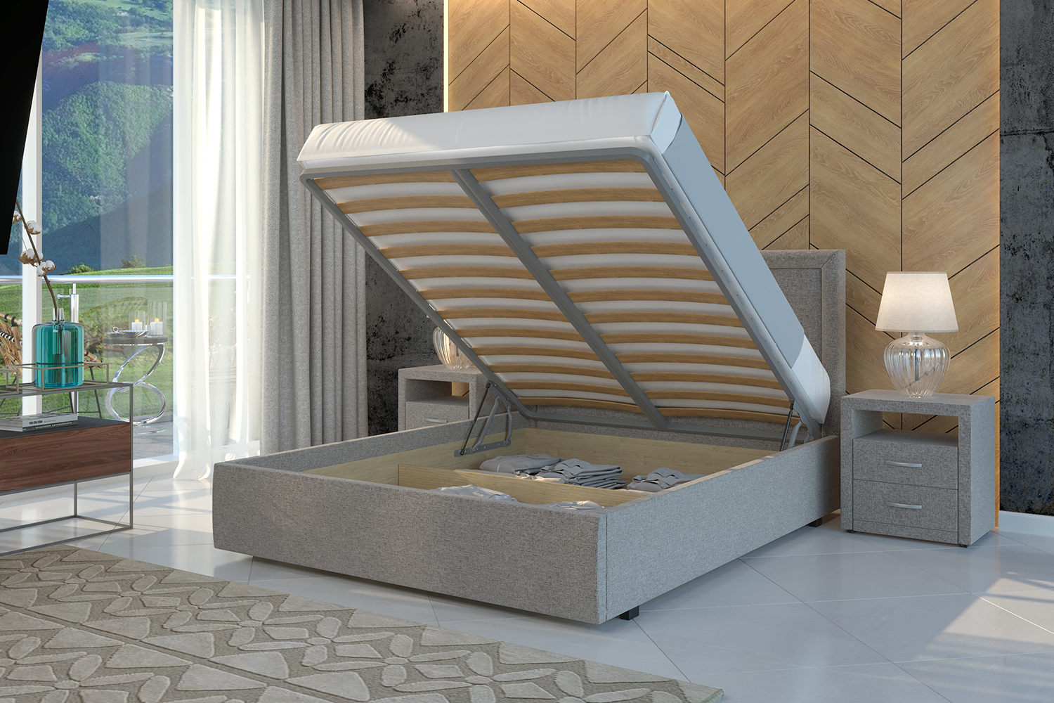 Кровать Торес 1400х2000 с подъемным механизмом
