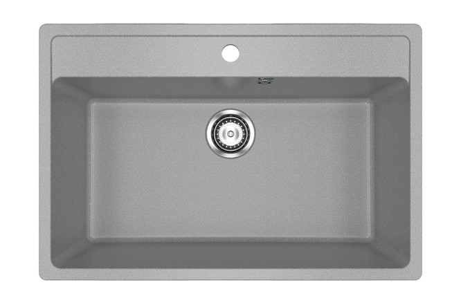 Изображение товара Врезная кухонная мойка ULGRAN U-600-342 76x51 см искусственный камень