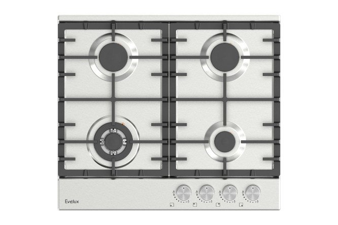 Изображение товара Газовая панель EVELUX Heg 650 X 59 см четырехзонная из нержавейки
