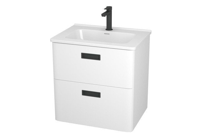 Изображение товара Тумба подвесная Tuscany 60 с раковиной Rimini 60 6010 61 см белый матовый