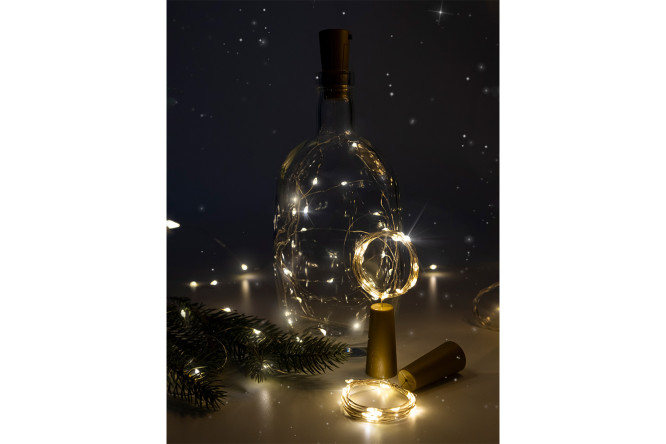 Изображение товара Комплект электрогирлянд ФАZА Пробки DC-G04-20YS2 2 м