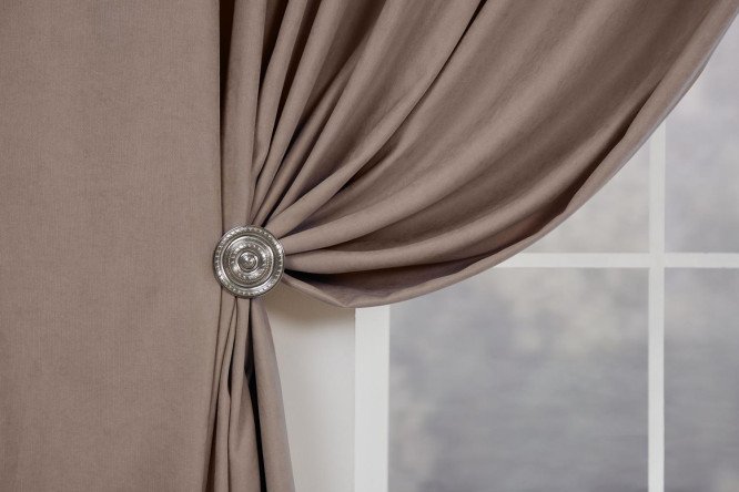 Штора на ленте ESTUDI BLANCO Izabella 180х280 см, 1 шт., цвет серый