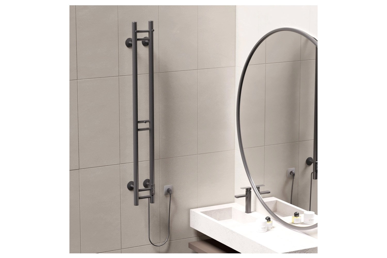 Полотенцесушитель MIXLINE Moon Graphite 556252 12х120 см