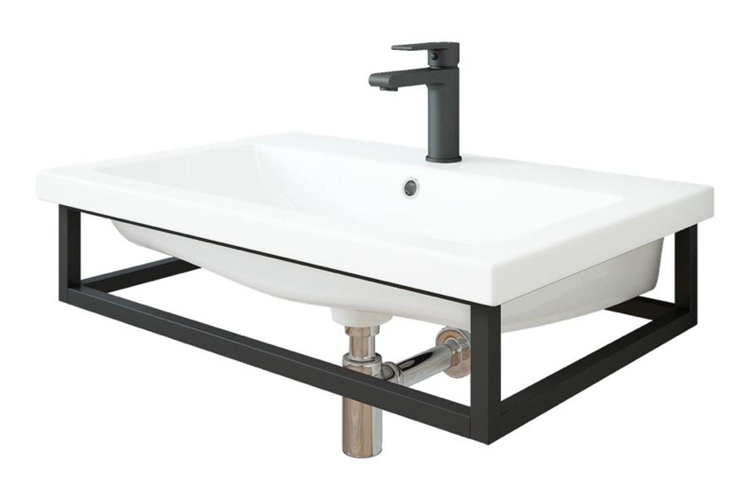 Подставка под раковину Sanflor Тайлер 60 см, цвет каркаса чёрный муар - купить по цене 3 499 руб | арт. 80602265