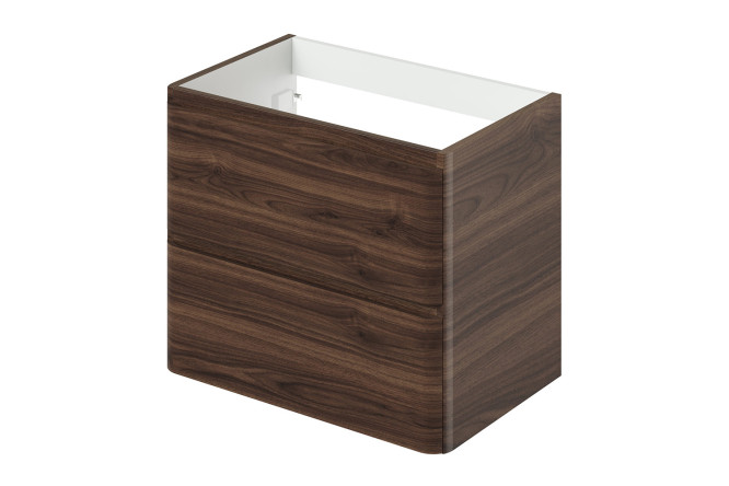 Изображение товара Тумба под раковину подвесная Roberto 69.3 см, цвет каркаса орех пекан шоколад, фасада орех пекан шоколад