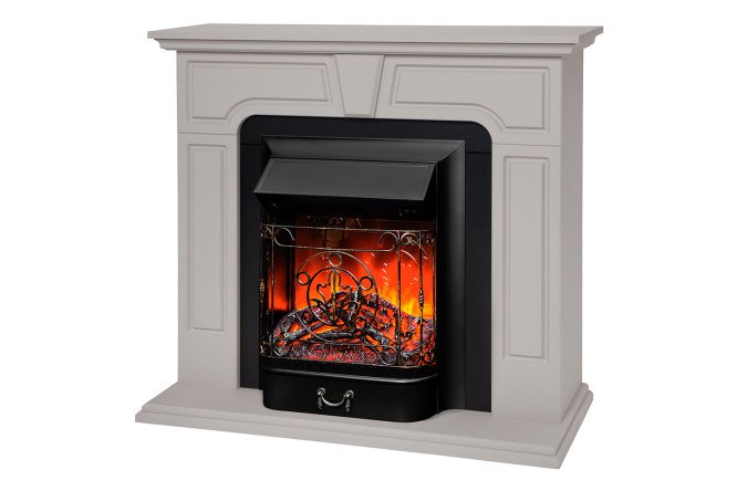 Каминокомплект RealFlame Theodor STD BG-F615 + Majestic LUX BL, напольный