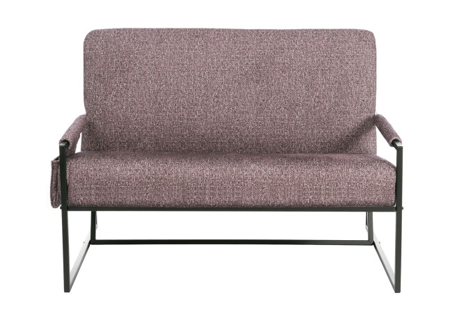 Диван Чарли Люкс цвет каркаса чёрный, отделки светло-коричневый