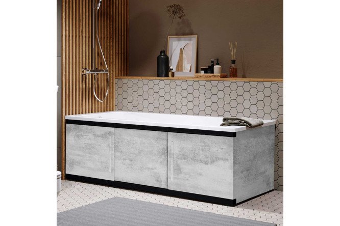 Экран под ванну Alt Black 1,6 ALV1202003 157х53.5 см