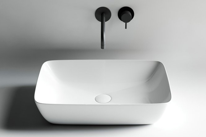 Умывальник накладной CERAMICANOVA Form CN2003 59х14х40 см