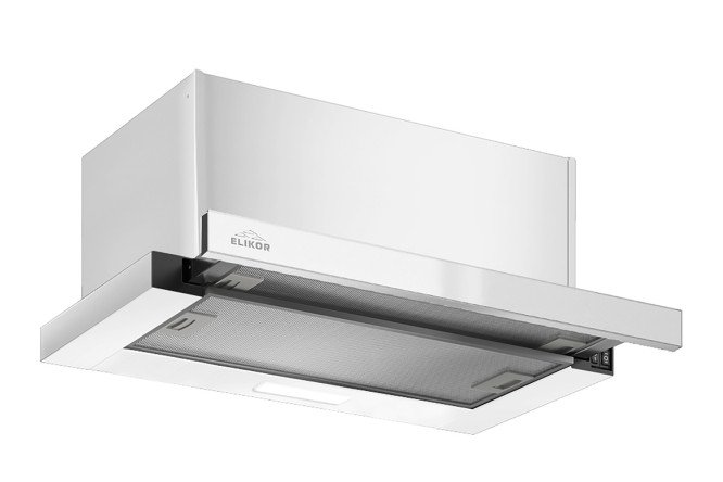 Изображение товара Вытяжка ELIKOR Slide glass 50П-1000 КВ II М-1000-50-1542 белая 50 см кухонная вытяжка