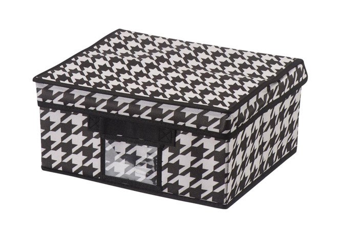 Изображение товара Короб с крышкой для хранения вещей Пепита 33x15x28 см