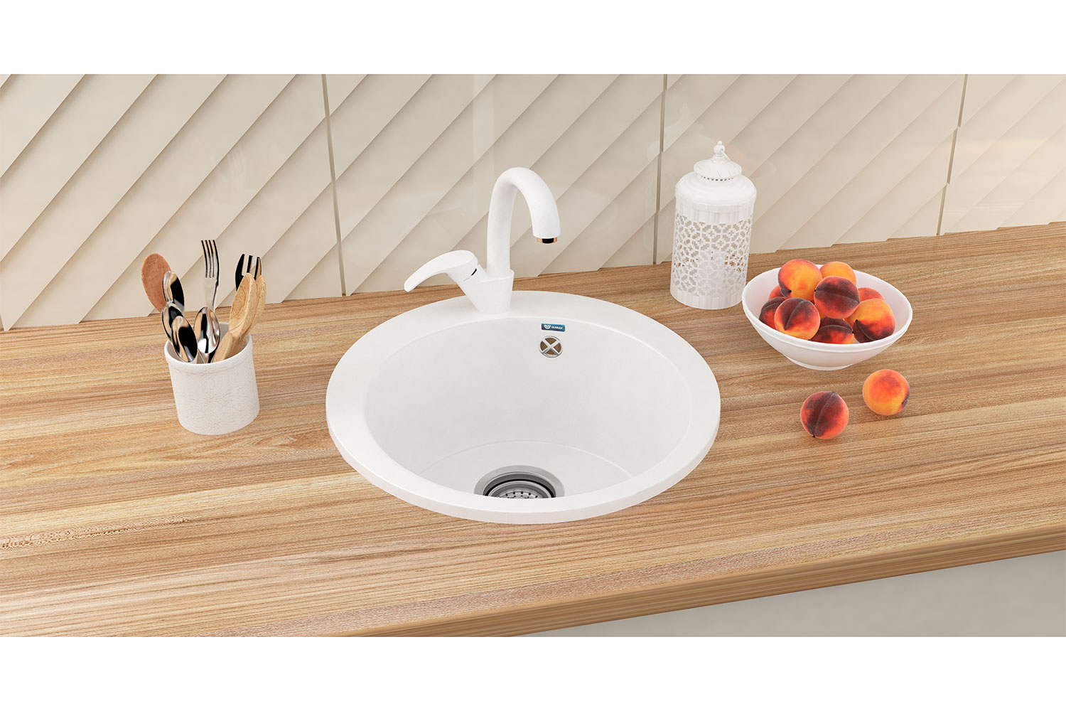 Мойка ULGRAN U-405 49.5х49.5х19 см