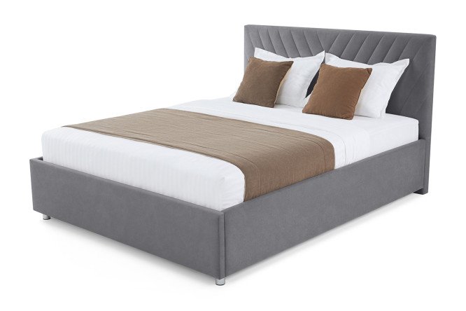 Кровать с подъёмным механизмом Victori цвет тёмно-серый 140х200 см