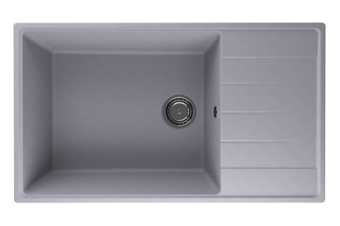 Изображение товара Врезная кухонная мойка Prima с крылом 86х50х22 см кварцевый композит