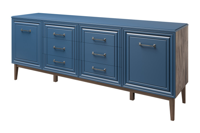 Изображение товара Комод Гориция 6 ящиков и 2 двери из МДФ и ЛДСП вместительный