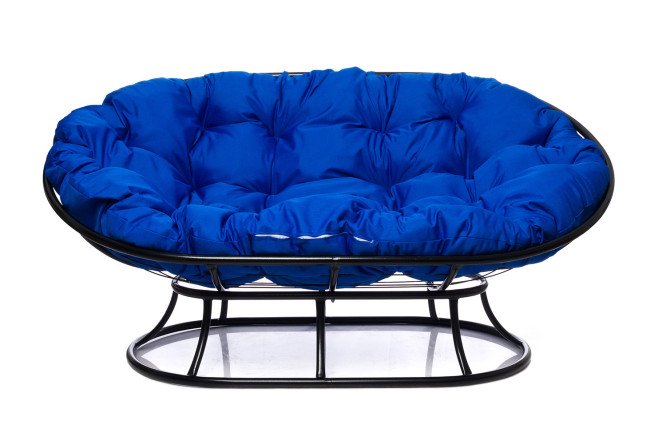 Изображение товара Диван Мамасан 164х75х104 см черный синий