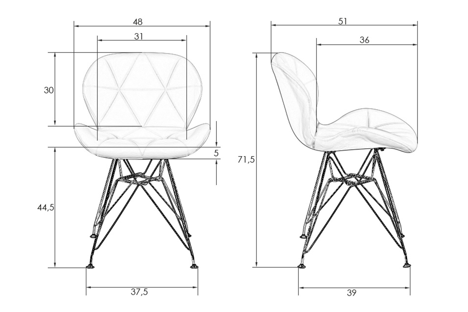 Стул 620 g patchwork pw 01