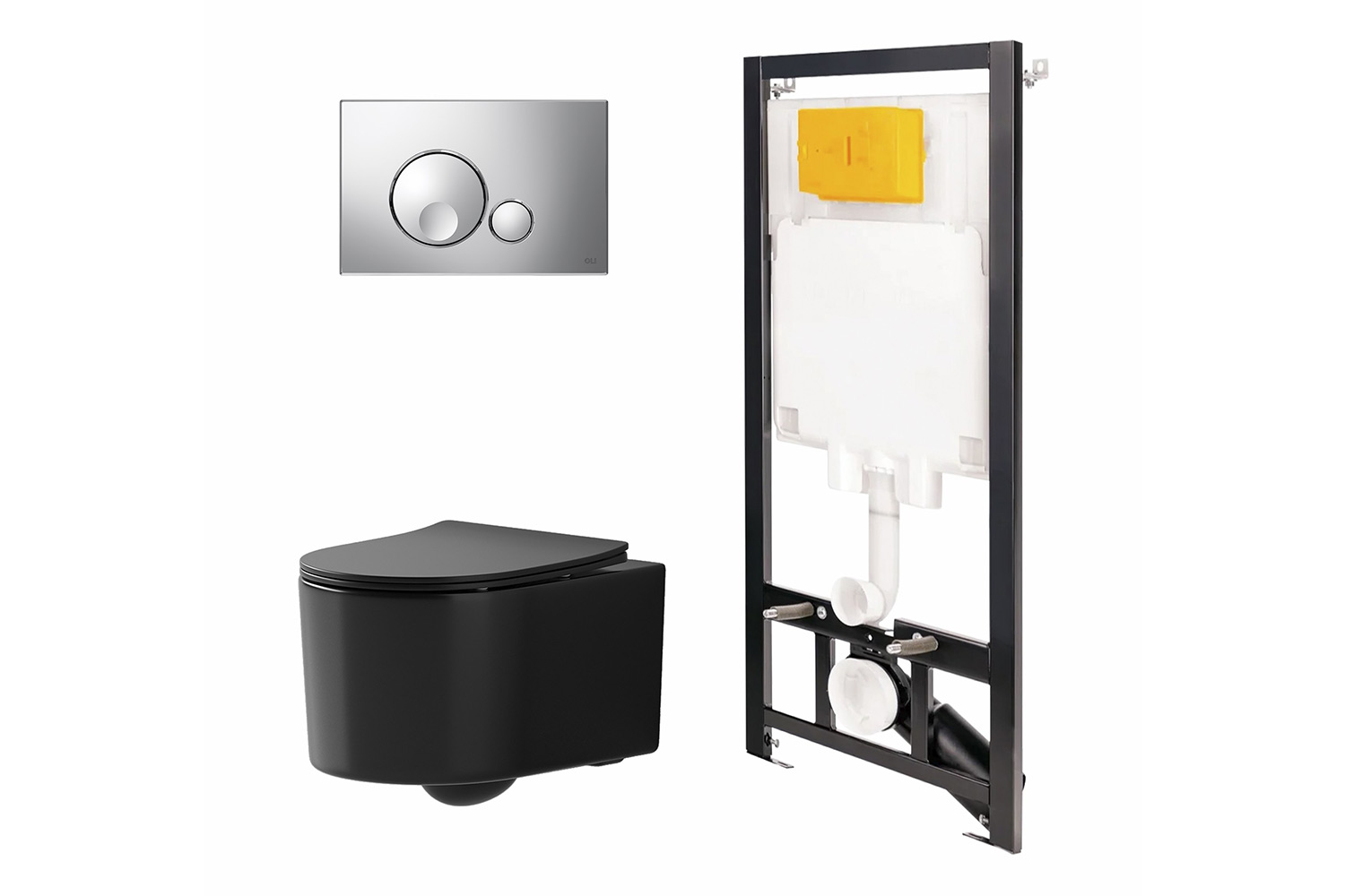 Инсталляция с унитазом и панелью POINT 886914GBOO+PN41701BM