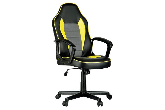 Изображение товара Игровое кресло Rally из экокожи с механизмом качания и нагрузкой 120 кг