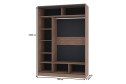 Шкаф-купе Home 160х229,5 см, дуб табачный Craft, с одним зеркалом