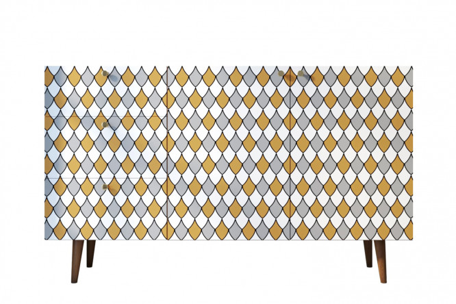 Изображение товара Комод Berber с 2 дверками и 3 ящиками, стильный и вместительный