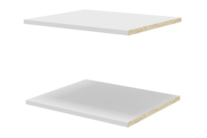 Изображение товара Комплект полок Оскар 2 шт. Белый ЛДСП для дома и офиса