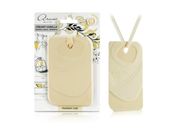 Изображение товара Ароматизатор Fragrant card Creamy vanilla для дома 13 г насыщенный аромат