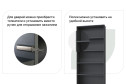 Книжный шкаф Харрис с антресолью со стеклянной дверцей