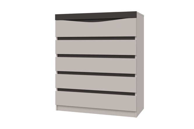 Изображение товара Комод Тиана new 5 ящиков стильный ЛДСП матовый дизайн